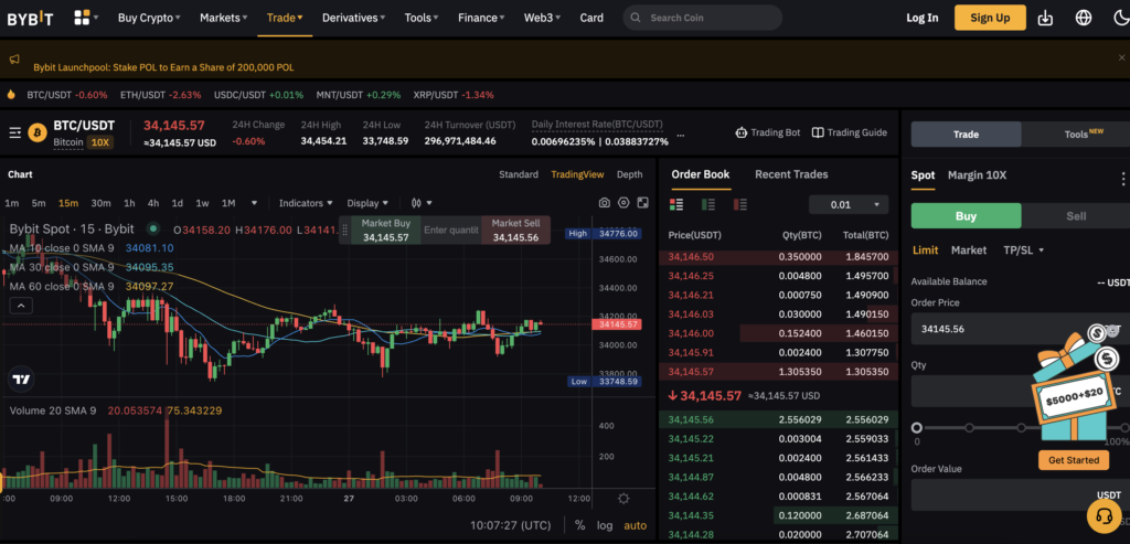 bybit crypto trading - spot vs futures